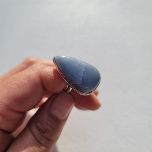 Angelite ring size 8
